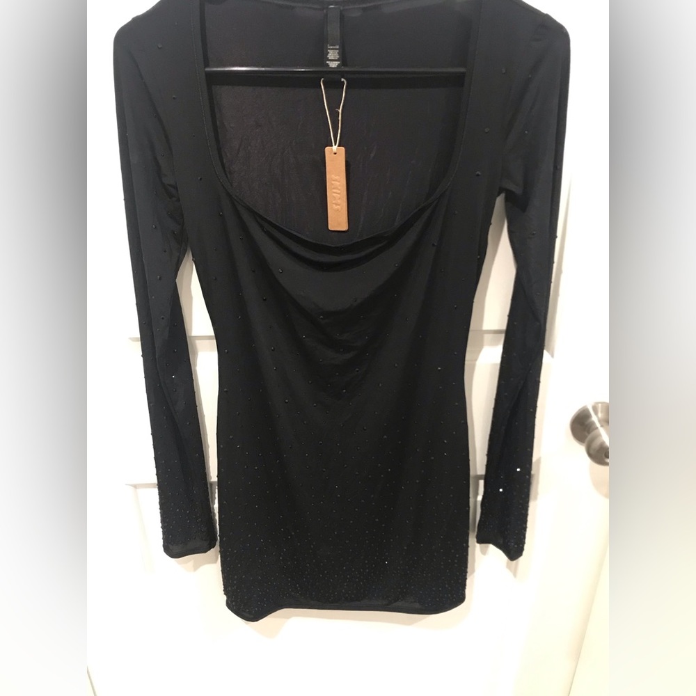 Skims Jelly Sheer Rhinestone Dress